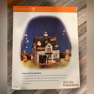 Department 56 Snow Village Halloween Creepy Creek Carriage House